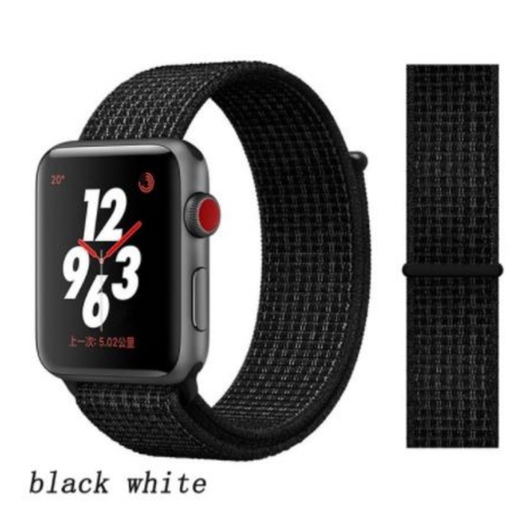 Accessories - *NEW Black White Sport Loop Strap For Apple Watch